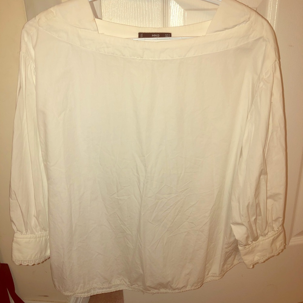 Zara white blouse, used once